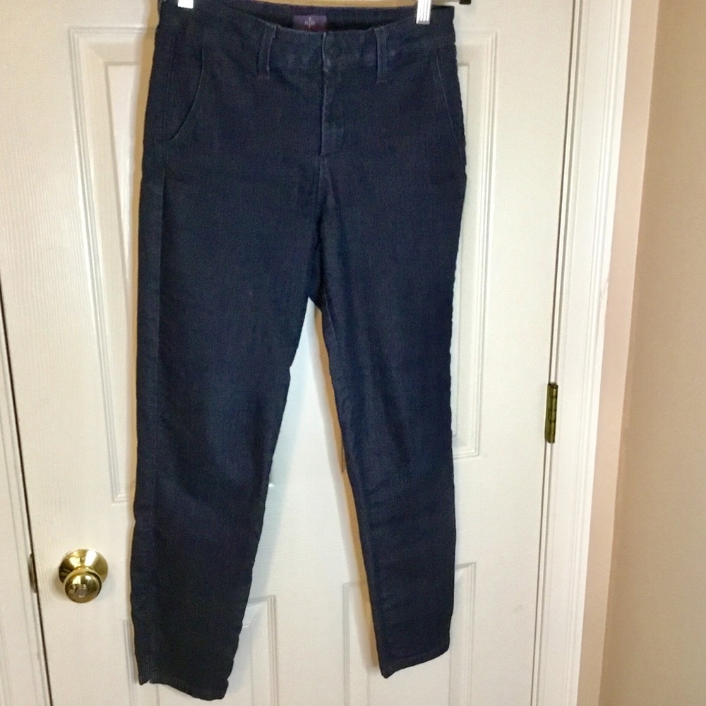 NYDJ Dark Wash Ankle Jeans with Side Pockets - Size 4